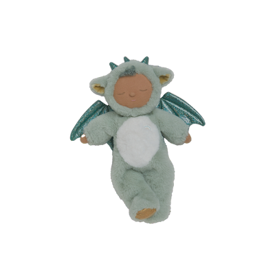 Green baby dragon plush toy