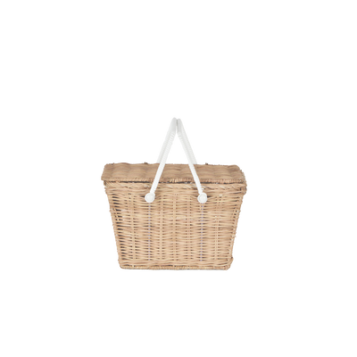 Piki Rattan Basket - Straw