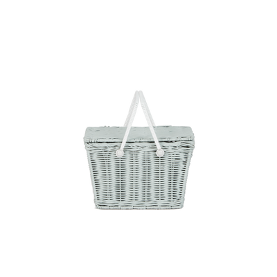 Piki Rattan Basket - Vintage Blue