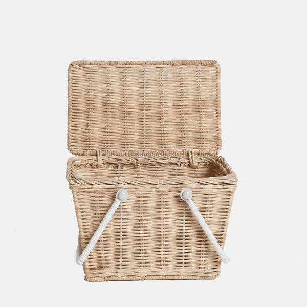 Piki Rattan Basket - Straw
