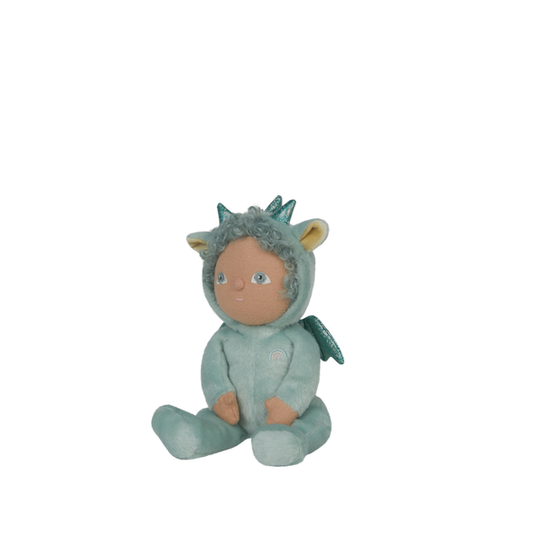 Green baby dragon plush toy