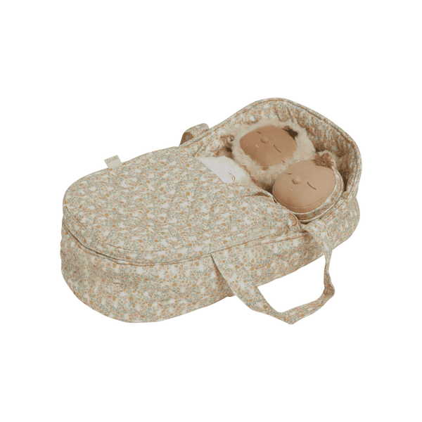 Dinkum Dolls Quilted Carry Cot - Garden Floral