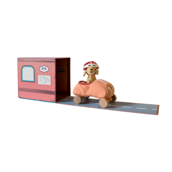 Olli Ella Racer Girl Dog-go with packaging open