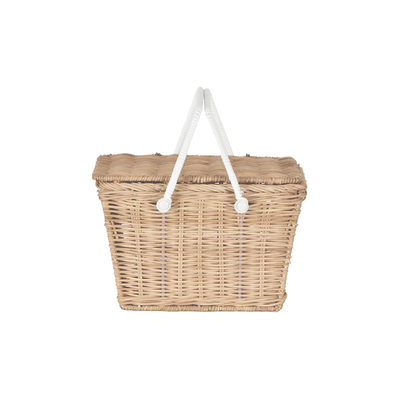 Piki Rattan Basket - Straw