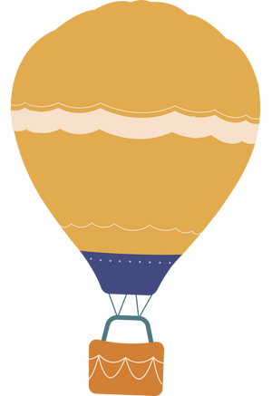 illustration de ballon à air chaud
