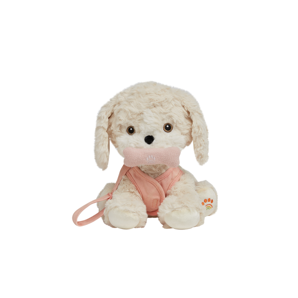 Olli Ella Dinkum Dog Cookie - White Dog, Pink Harness and Dog Bone