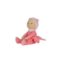 Olli Ella Blossom Buds Dinky Dinkum Lily pink flower doll sitting side on