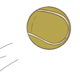 illustration de balle de tennis