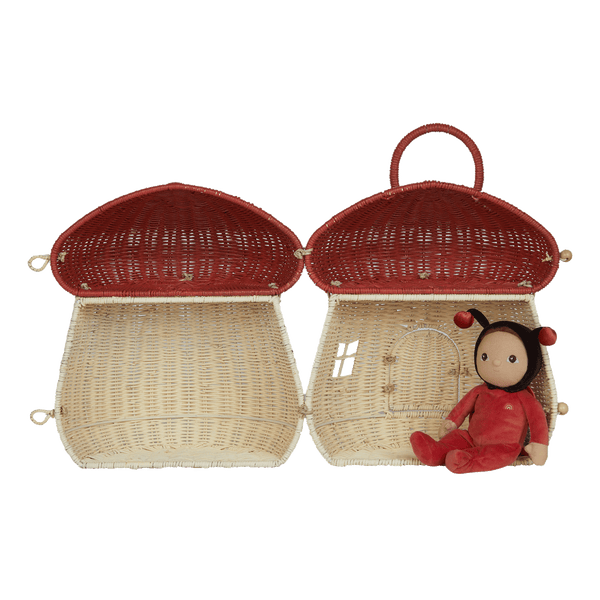 Mushroom Doll House - Red