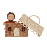 Rattan Gingerbread Casa Clutch