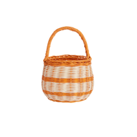 Olli Ella Halloween Berry Basket with orange stripe