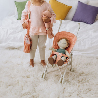 Olli Ella pink doll pram for kids toys