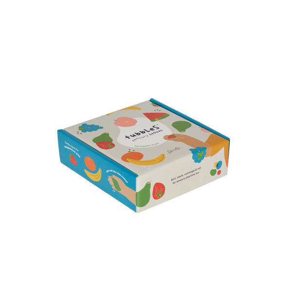 Olli Ella Tubbles Sensory Stones Fantastic Fruit packaging