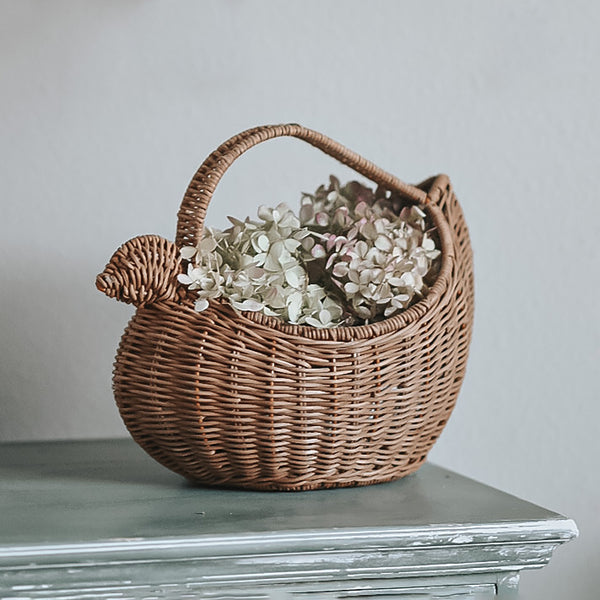 Rattan Chicken Basket