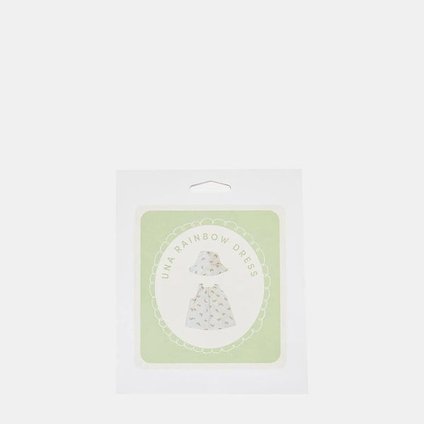 Dinkum Dolls Cotton Una Rainbow Dress Set - Ivory