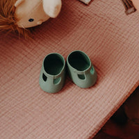 Dinkum Dolls Shoes - Basil Green
