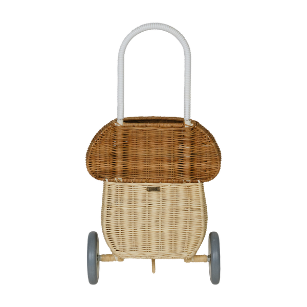 Rattan Mushroom Luggy - Natural