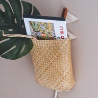 Seagrass Hanging Book Basket