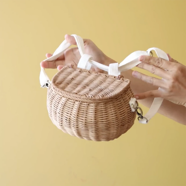 Mini Chari Rattan Bag - Natural